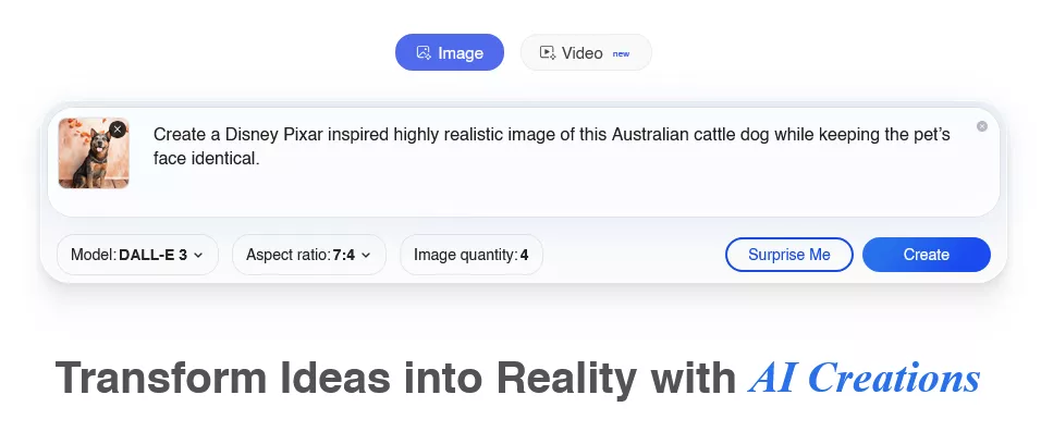 Disney Pixar Pet Prompt