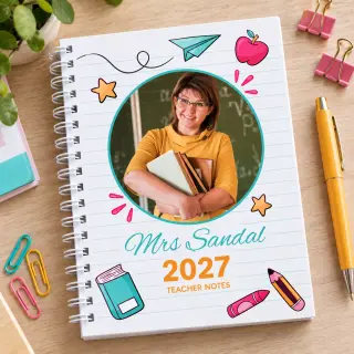 Image of personalised softcover notebooks from RapidStudio, featuring custom photo covers, ideal for journaling, sketching, or daily planning in a stylish, portable format.
